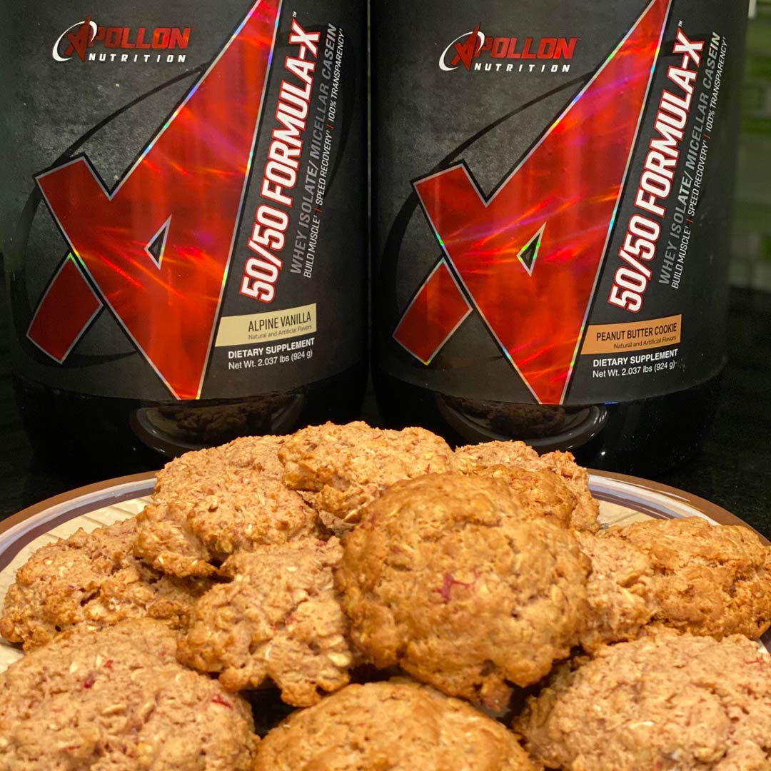 Peanut Butter & Jelly PrOATein Breakfast Cookies - Apollon Nutrition