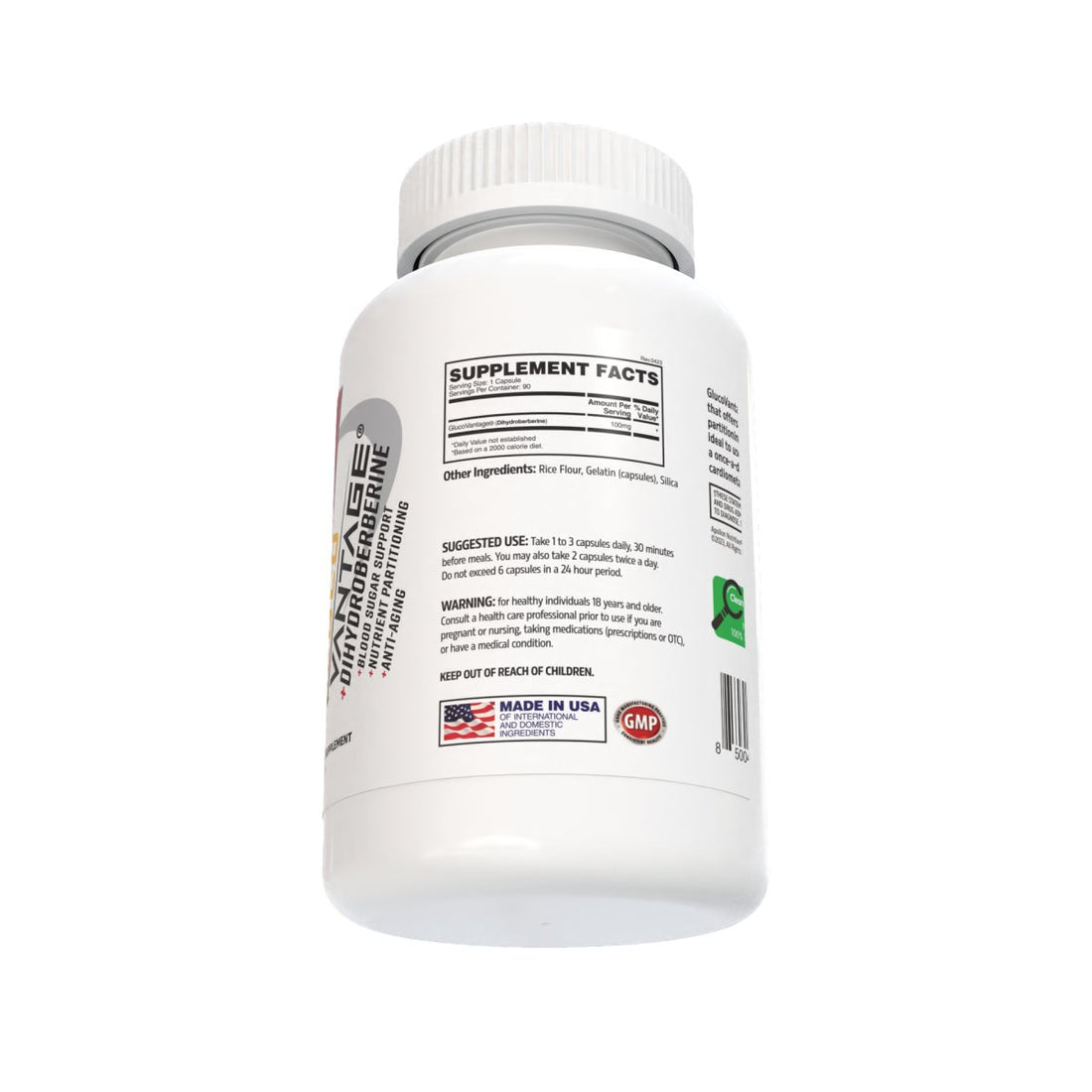 Glucovantage - Premium Dihydroberberine GDA - Apollon Nutrition - 850042072547 - 