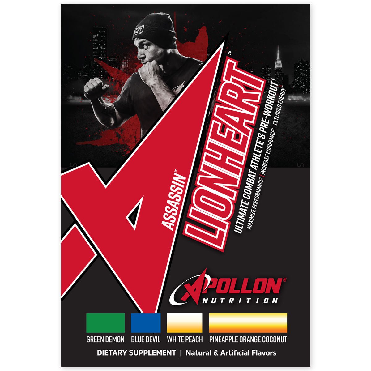 Lionheart - Combat Pre - workout Single Serv Samples - Apollon Nutrition - 