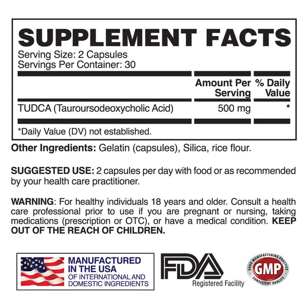 TUDCA - Liver & & Gut Health Support - Apollon Nutrition - 850042072264 - 