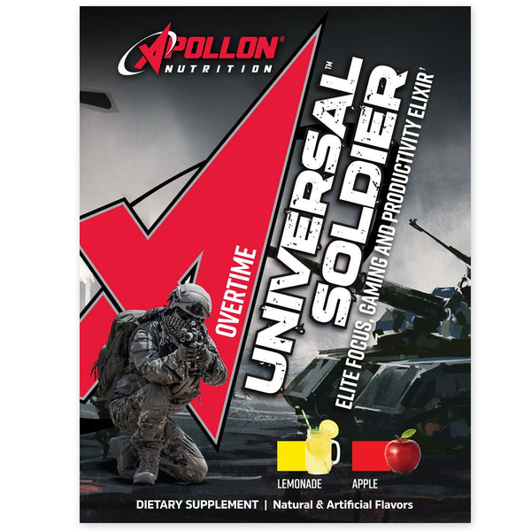 Universal soldier - Elite Gaming Powder Single Serv Sample - Apollon Nutrition - 